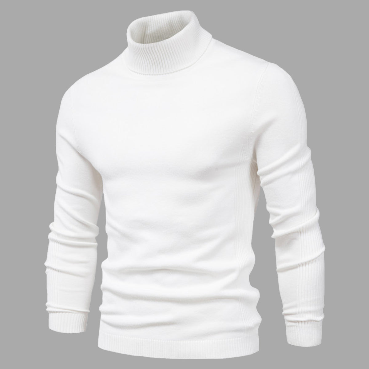 Pull à col roulé pour homme, lavable