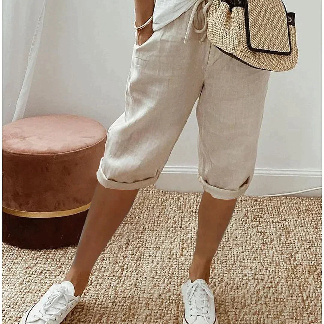 SOFIA - pantalon d'été en lin pour femme
