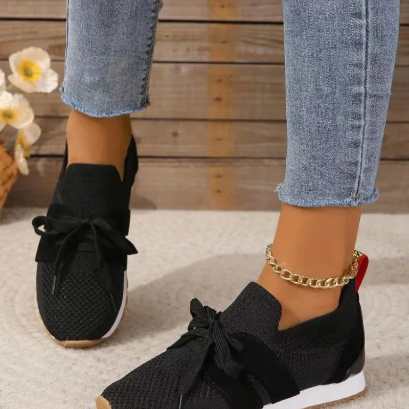 Chaussures orthopédiques à lacets en maille pour femmes
