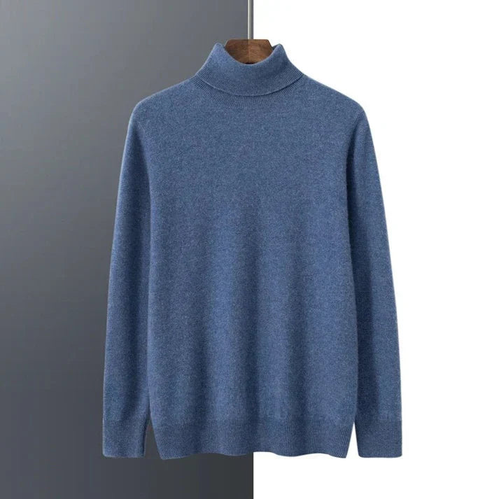 Pull à col roulé en cachemire pour homme de haute qualité