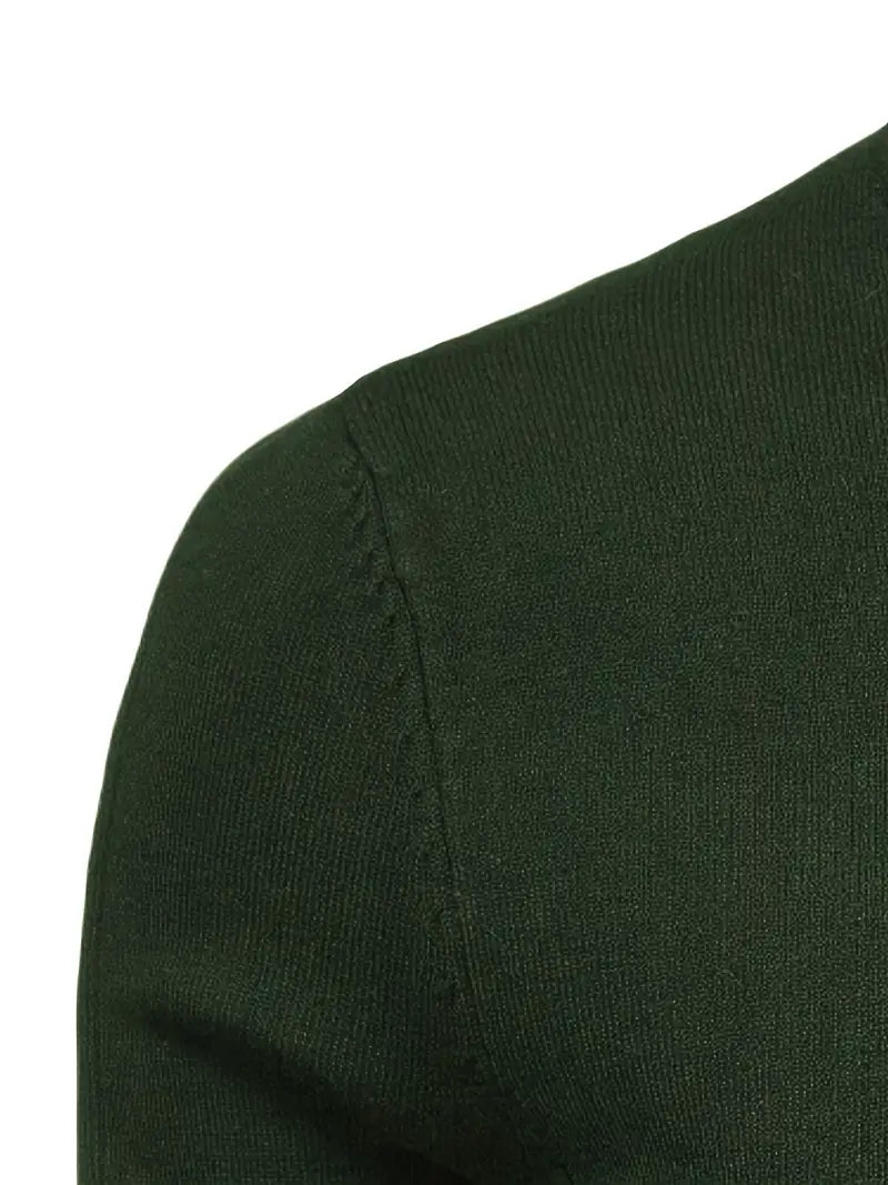 Pull à col roulé pour homme - Coupe slim - Maille douce - Manches longues Tenue décontractée chic