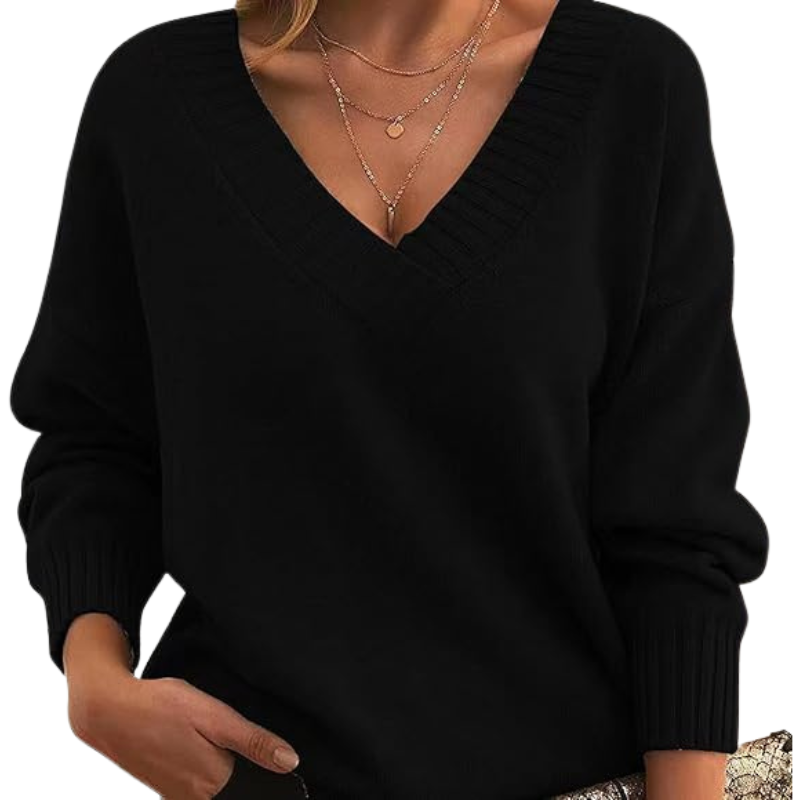 Pull chic en cachemire à col en V | Parfait pour un usage quotidien