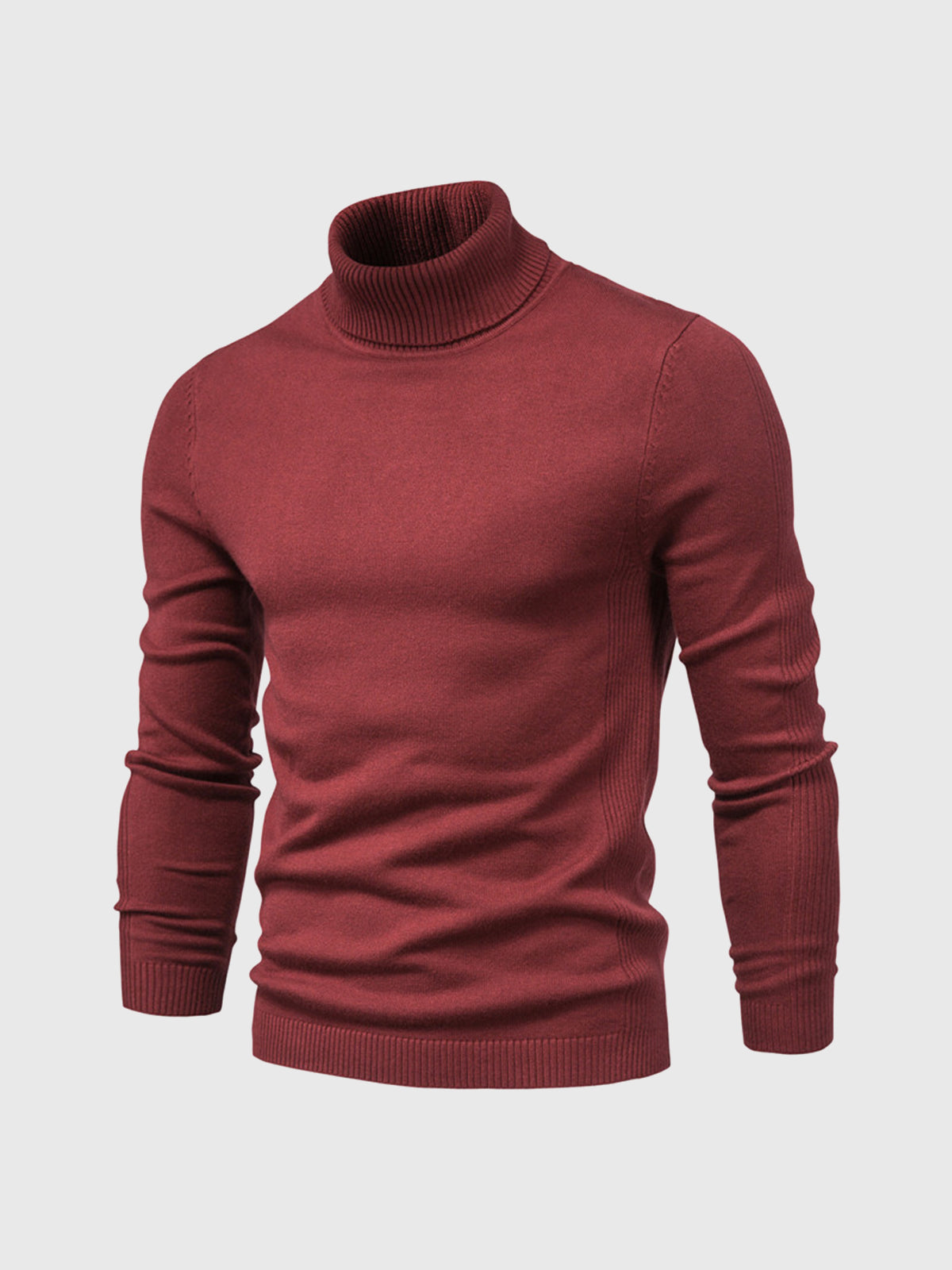 Pull à col roulé pour homme, lavable