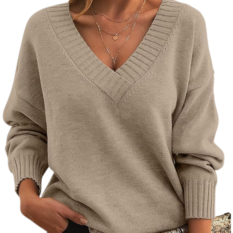 Pull chic en cachemire à col en V | Parfait pour un usage quotidien