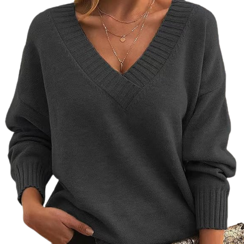 Pull chic en cachemire à col en V | Parfait pour un usage quotidien