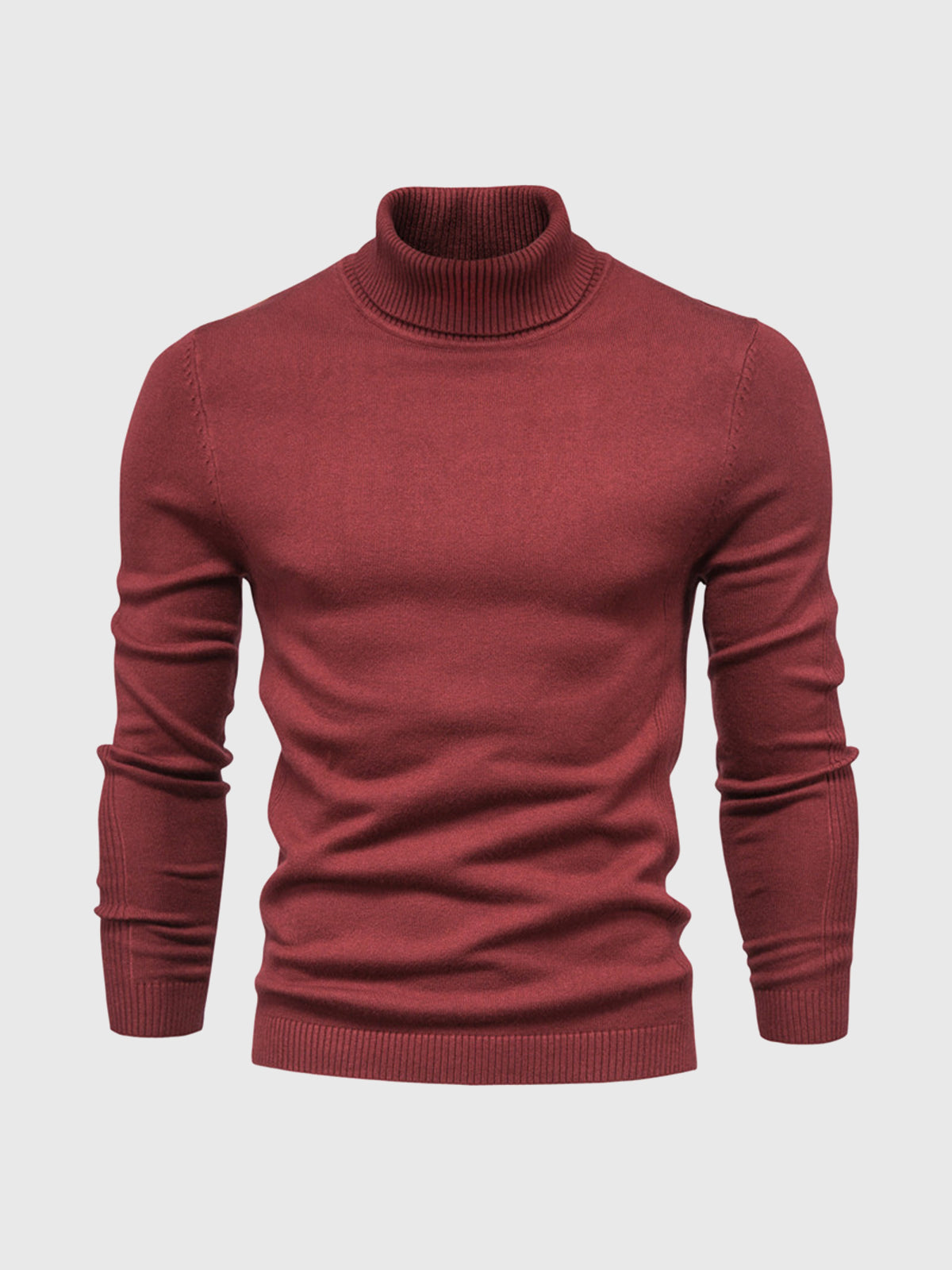 Pull à col roulé pour homme, lavable