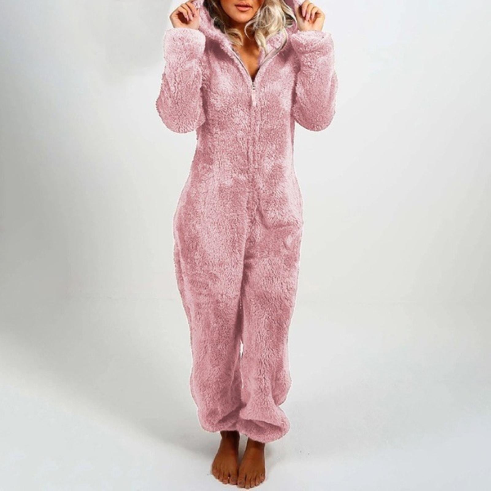 Lorinda - Pyjama d'hiver élégant avec capuche pour femme