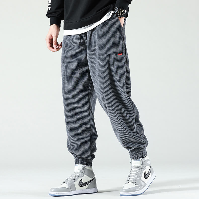 Pantalon ample en velours côtelé pour homme
