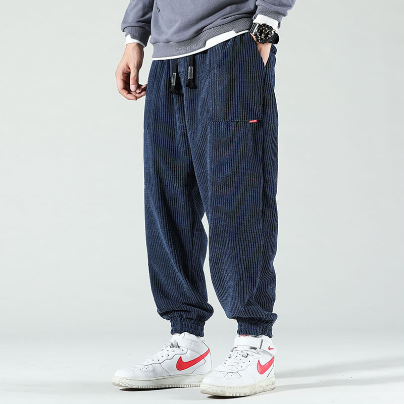 Pantalon ample en velours côtelé pour homme