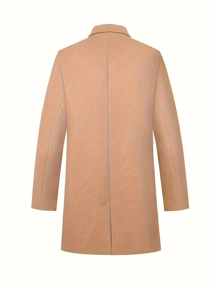 Élégante veste d'hiver à boutonnage simple pour homme | Idéale pour l'hiver