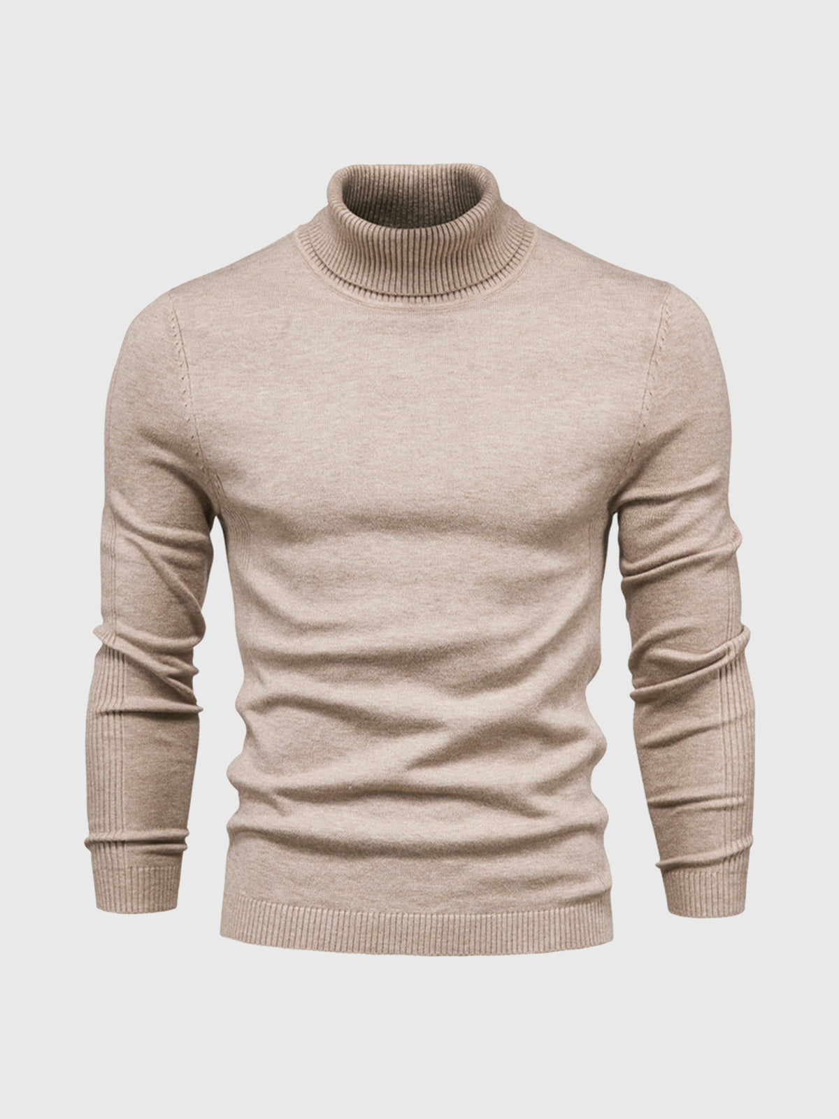 Pull à col roulé pour homme, lavable