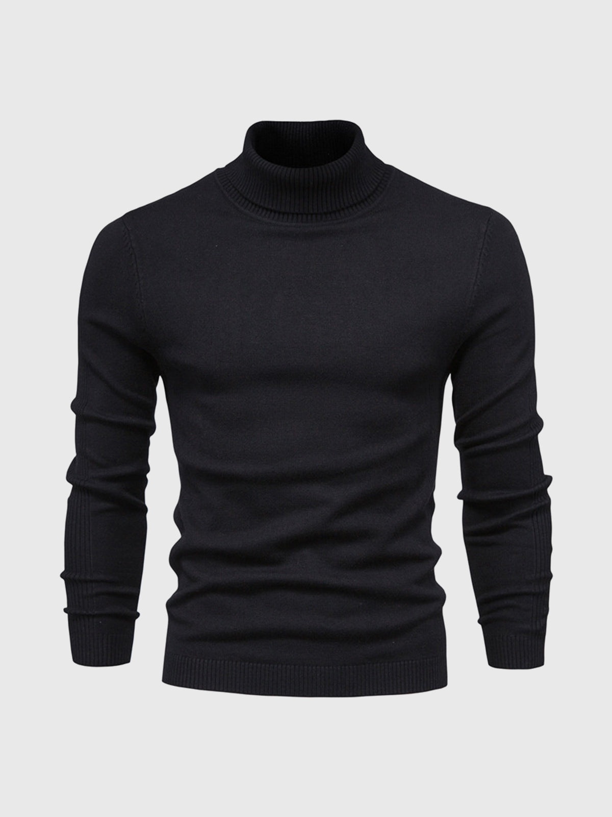 Pull à col roulé pour homme, lavable