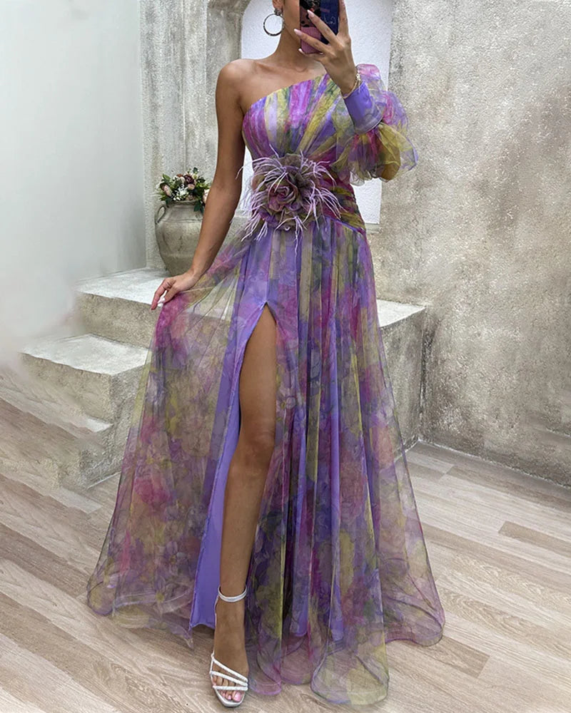 Robe longue d'été pour femme - Robe longue élégante et habillée