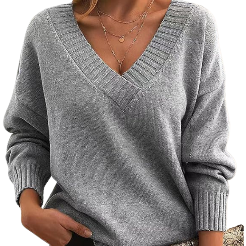 Pull chic en cachemire à col en V | Parfait pour un usage quotidien