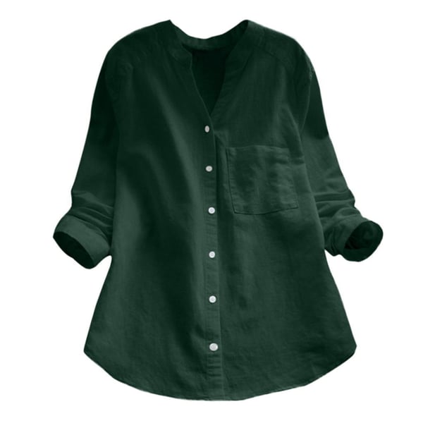 Chemise décontractée en coton et lin