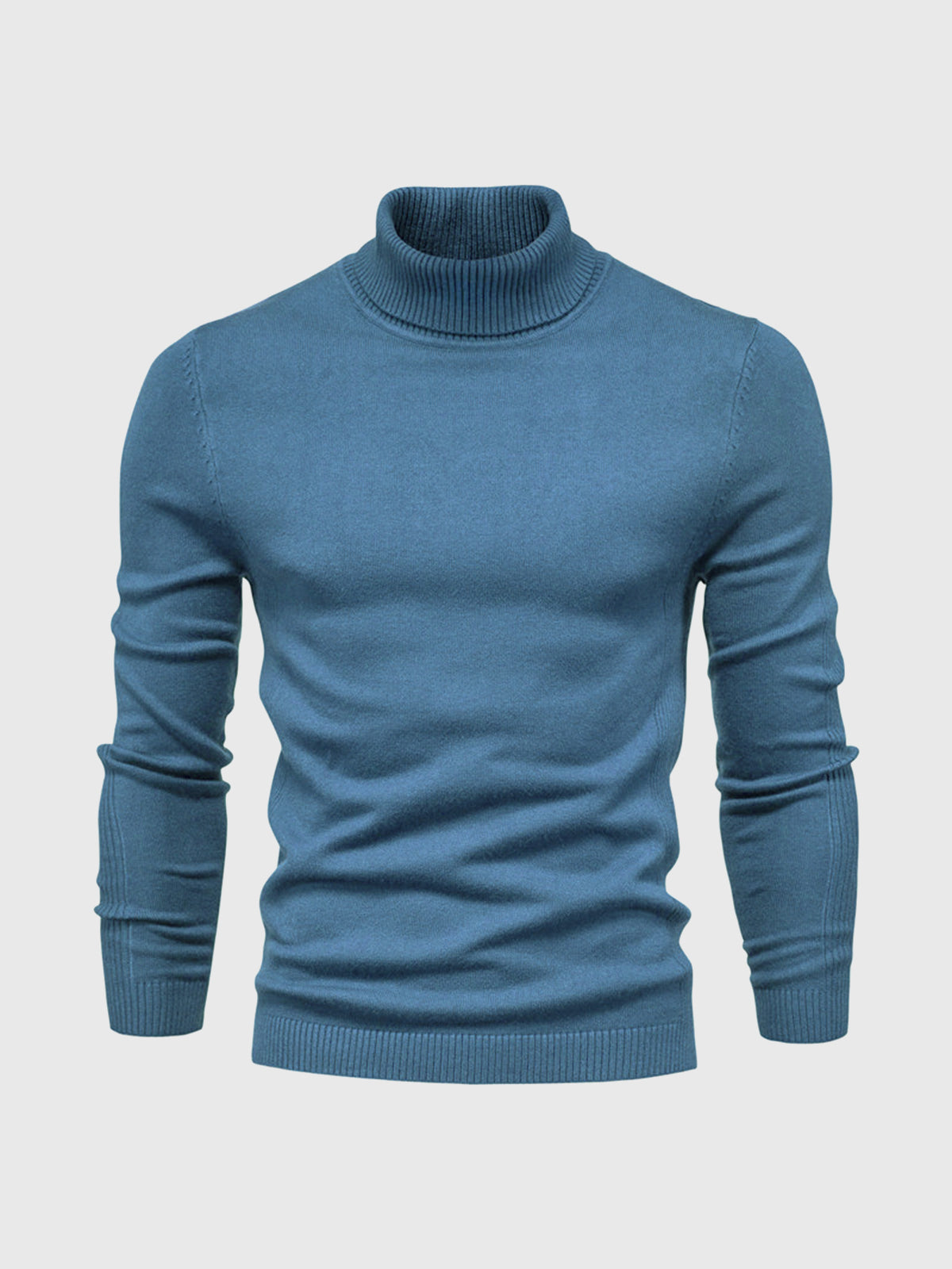 Pull à col roulé pour homme, lavable