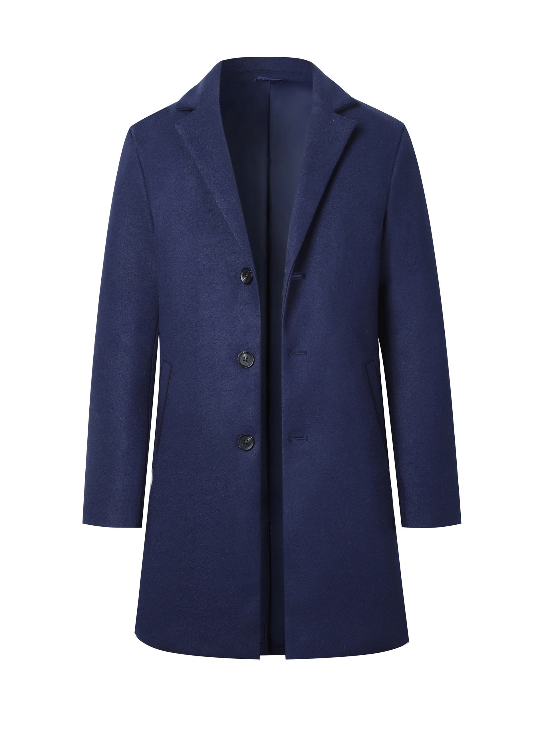 Élégante veste d'hiver à boutonnage simple pour homme | Idéale pour l'hiver