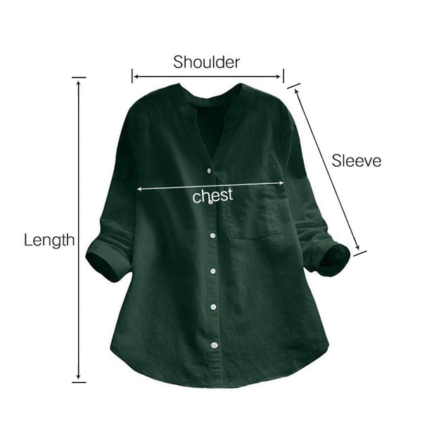 Chemise décontractée en coton et lin