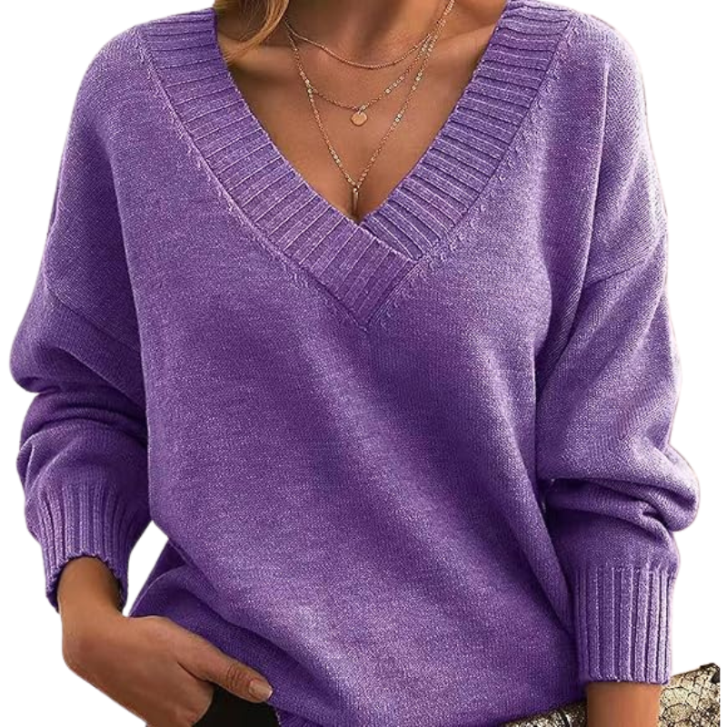 Pull chic en cachemire à col en V | Parfait pour un usage quotidien