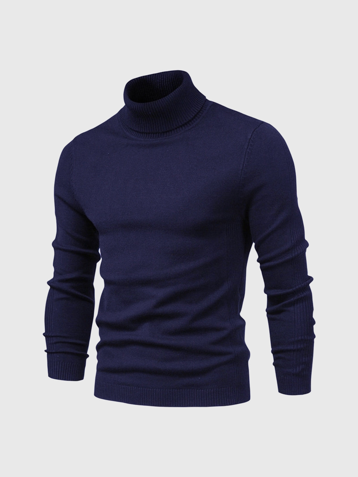 Pull à col roulé pour homme, lavable