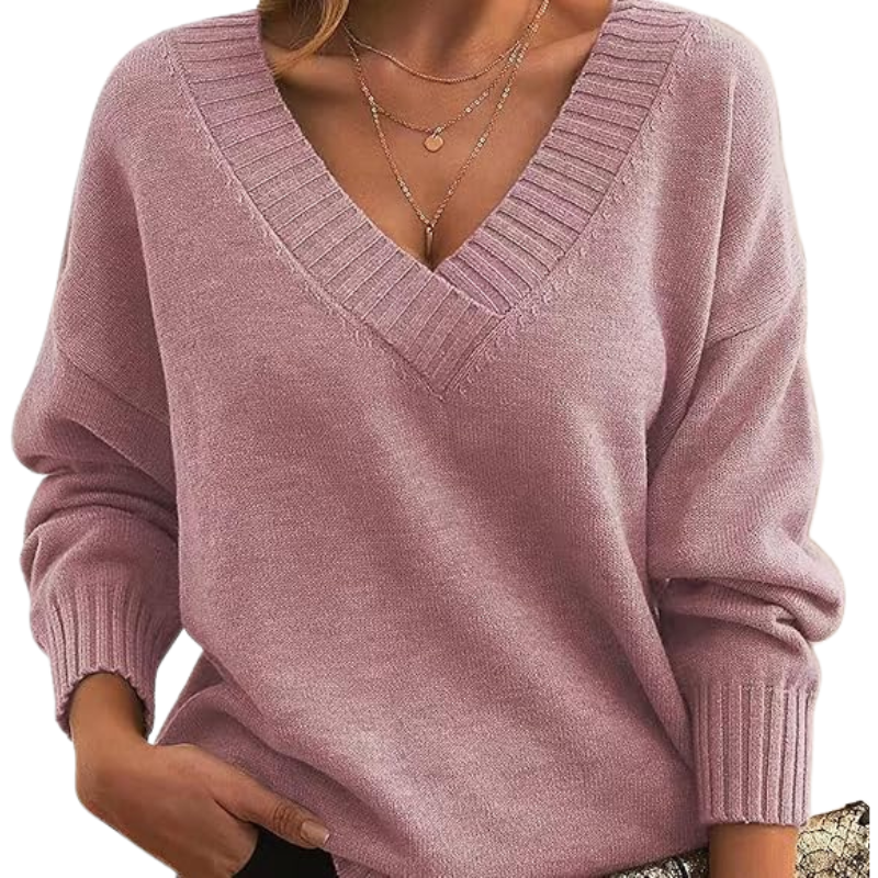 Pull chic en cachemire à col en V | Parfait pour un usage quotidien