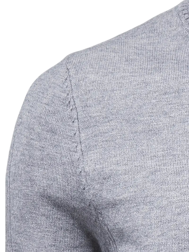 Pull à col roulé pour homme - Coupe slim - Maille douce - Manches longues Tenue décontractée chic