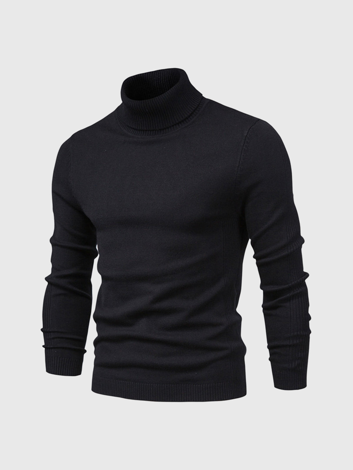 Pull à col roulé pour homme, lavable