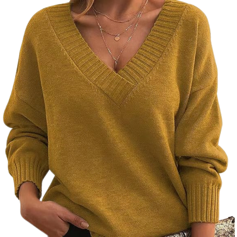 Pull chic en cachemire à col en V | Parfait pour un usage quotidien