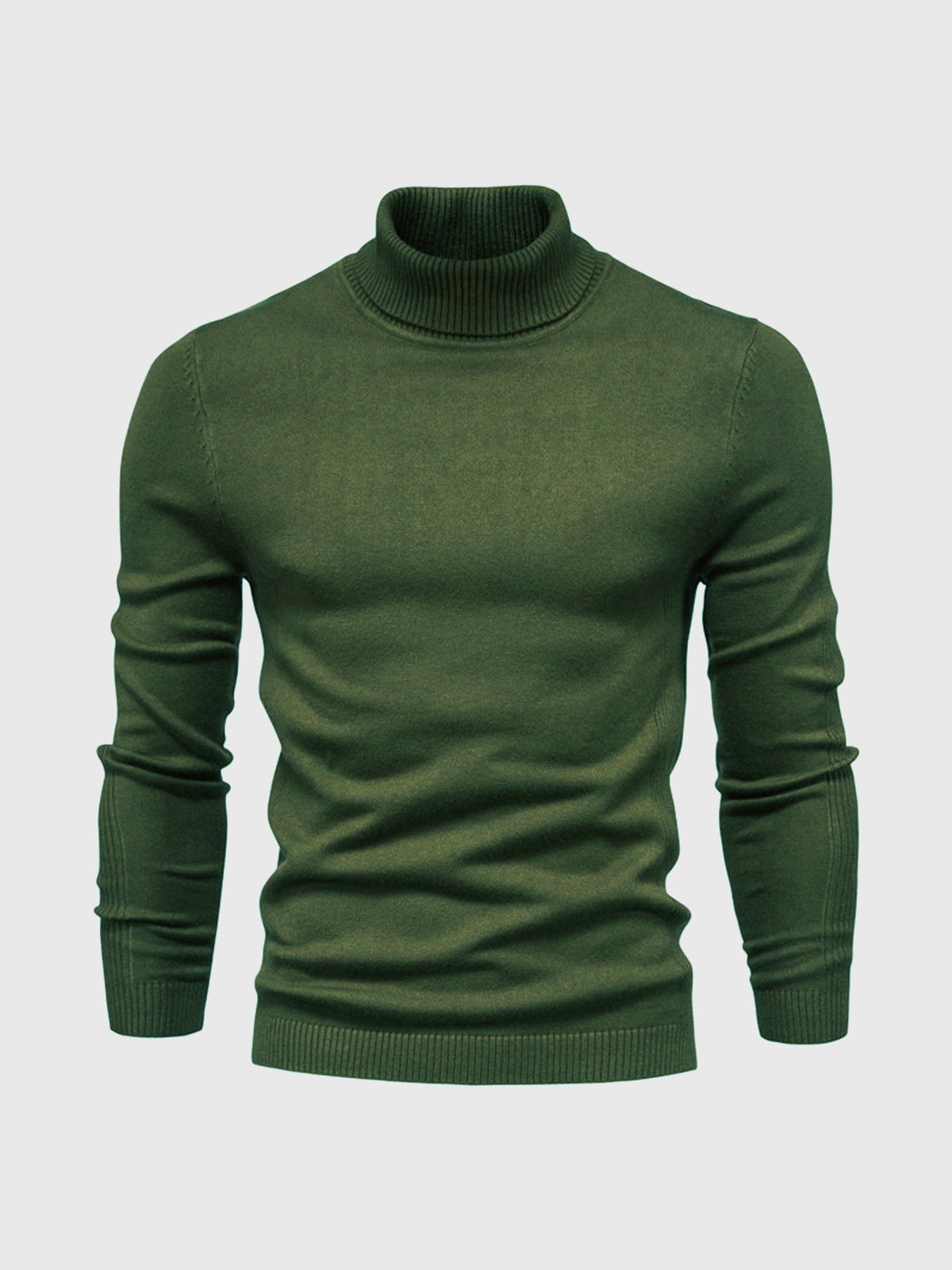 Pull à col roulé pour homme, lavable