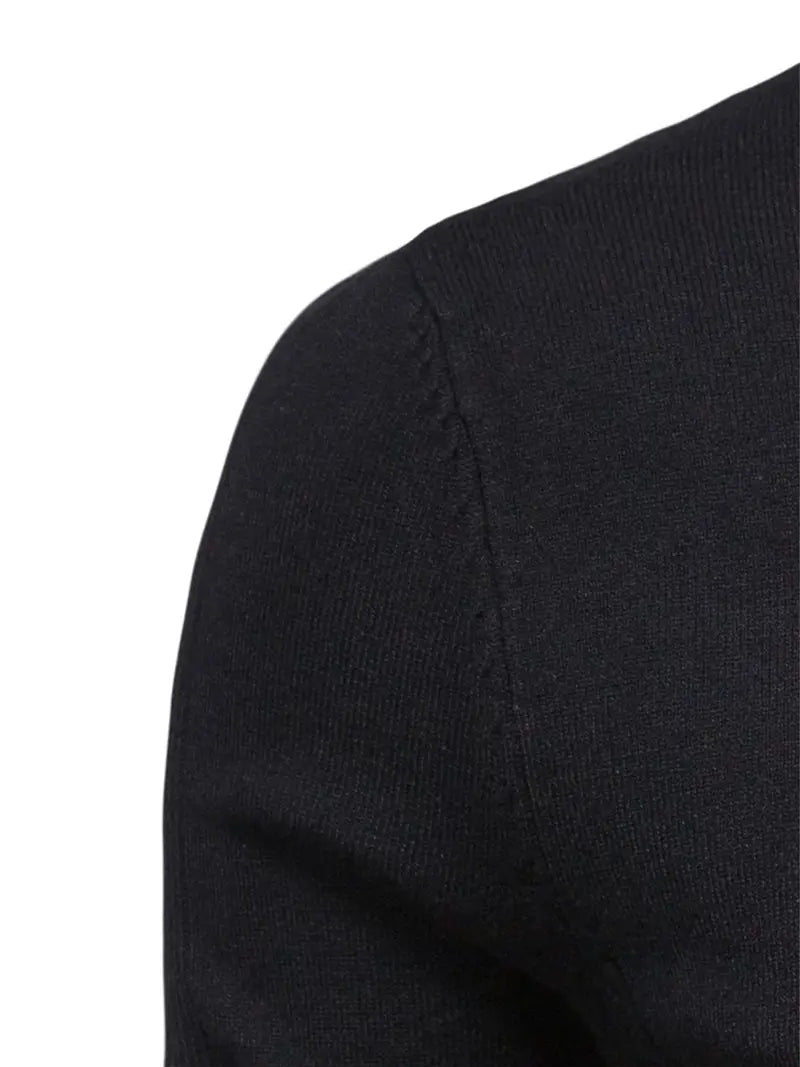 Pull à col roulé pour homme - Coupe slim - Maille douce - Manches longues Tenue décontractée chic