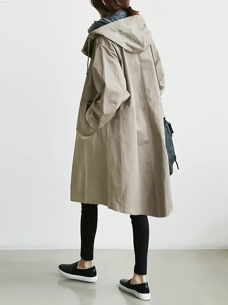 Veste de pluie élégante et imperméable avec capuche pour femmes | Parfaite pour les activités de plein air