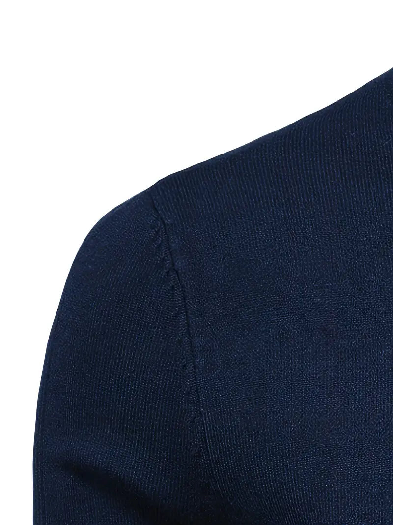 Pull à col roulé pour homme - Coupe slim - Maille douce - Manches longues Tenue décontractée chic