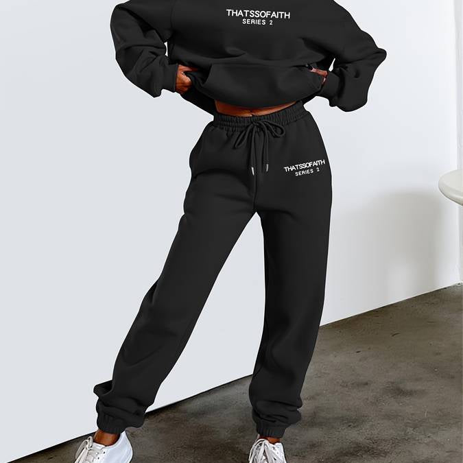 Lian - Ensemble confortable de sweat-shirt et pantalon de jogging pour l'hiver Femmes