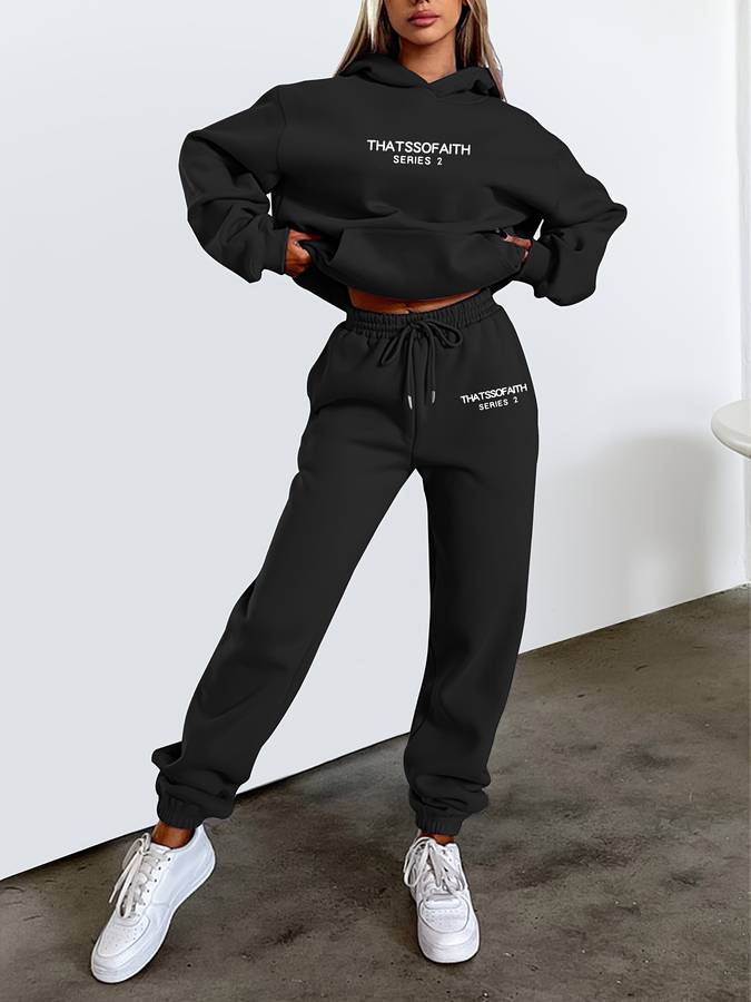 Lian - Ensemble confortable de sweat-shirt et pantalon de jogging pour l'hiver Femmes