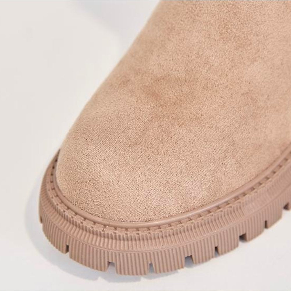 Bottes chaudes et douces pour femmes avec fermeture éclair