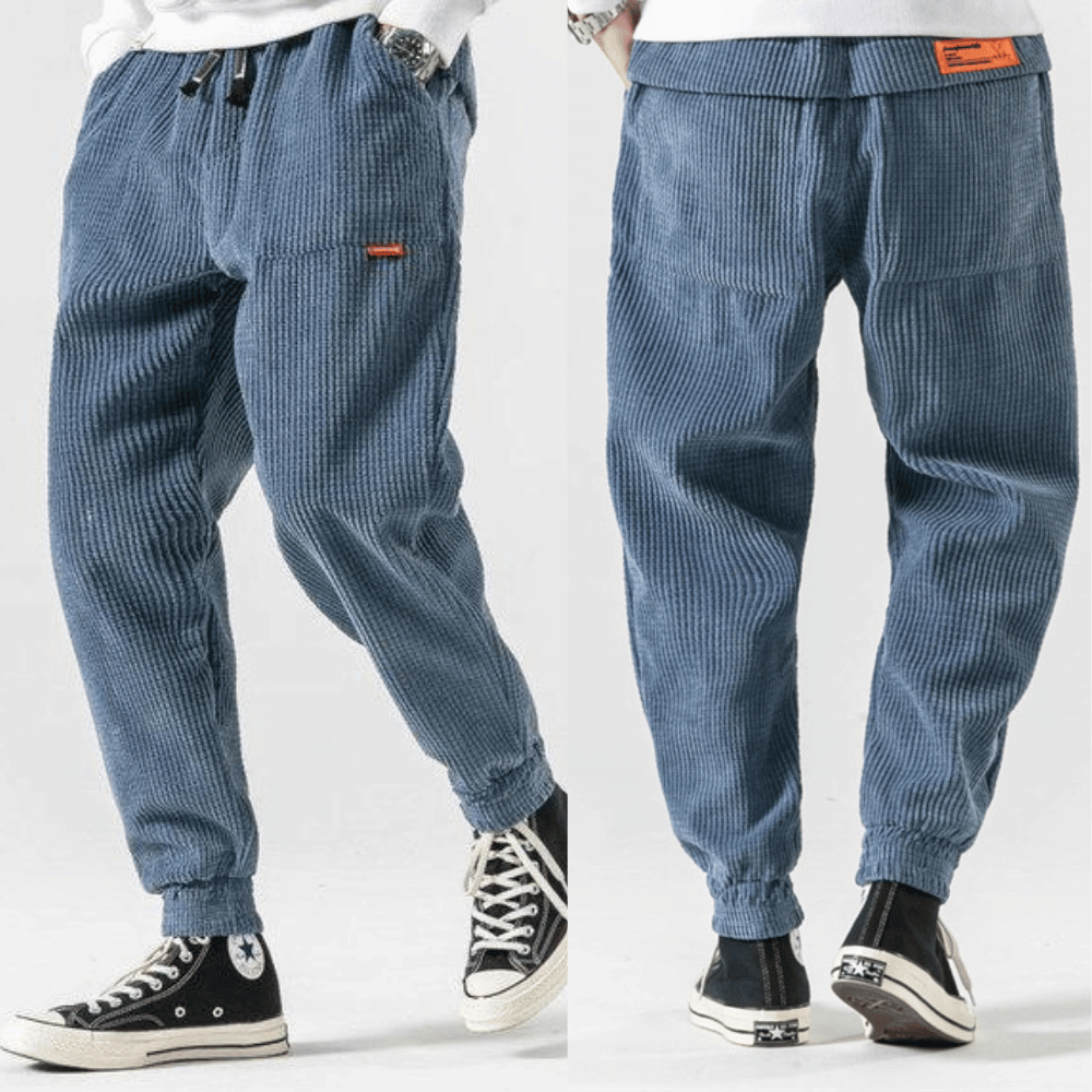 Pantalon ample en velours côtelé pour homme