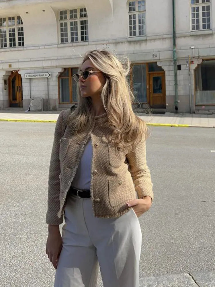 Florence - Veste en laine classique - pour femme | Idéale pour l'hiver