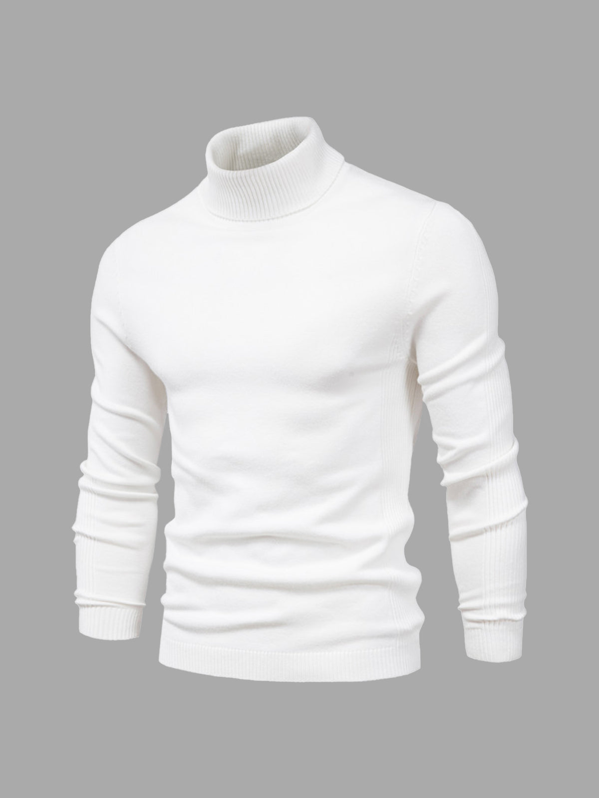 Pull à col roulé pour homme, lavable