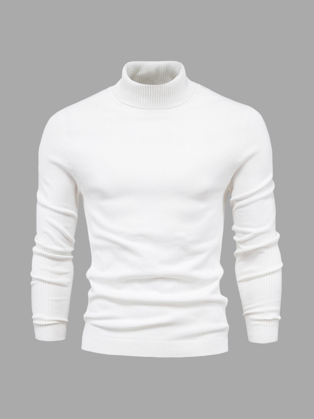 Pull à col roulé pour homme, lavable