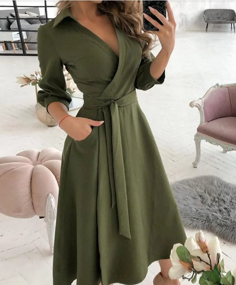 Lucy - Robe mi-longue élégante - pour Femme | Parfaite pour les occasions formelles