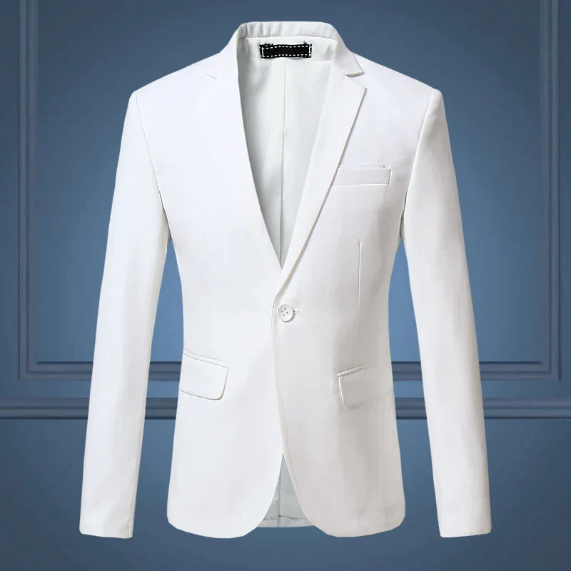 Blazer classique pour homme, uni et formel