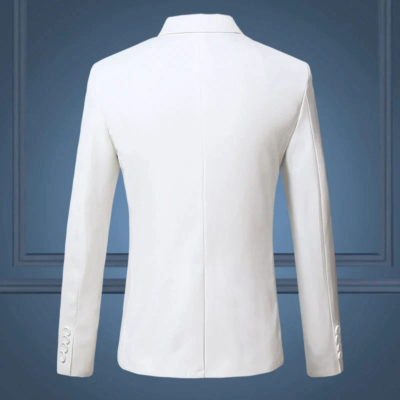 Blazer classique pour homme, uni et formel