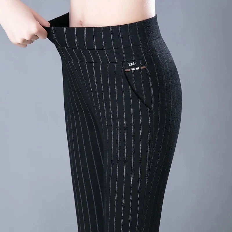 Leggings taille haute pour femme - Coupe stretch - Faux détails de poche - Confortables et souples