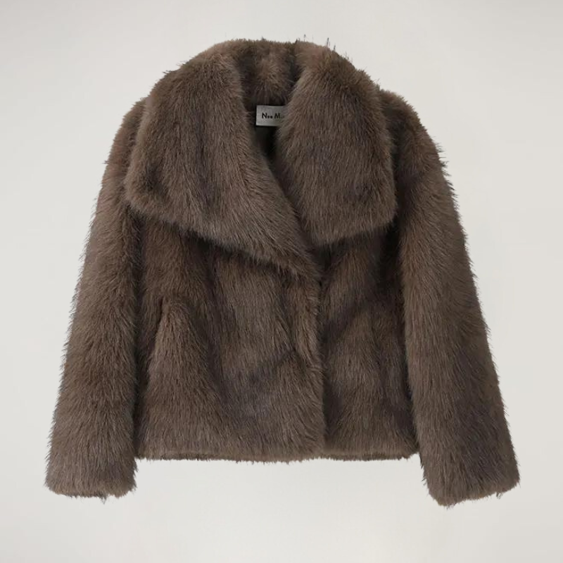 Veste en fausse fourrure - courte - chaude - manteau en fausse fourrure - manteaux et vestes d'hiver pour femmes
