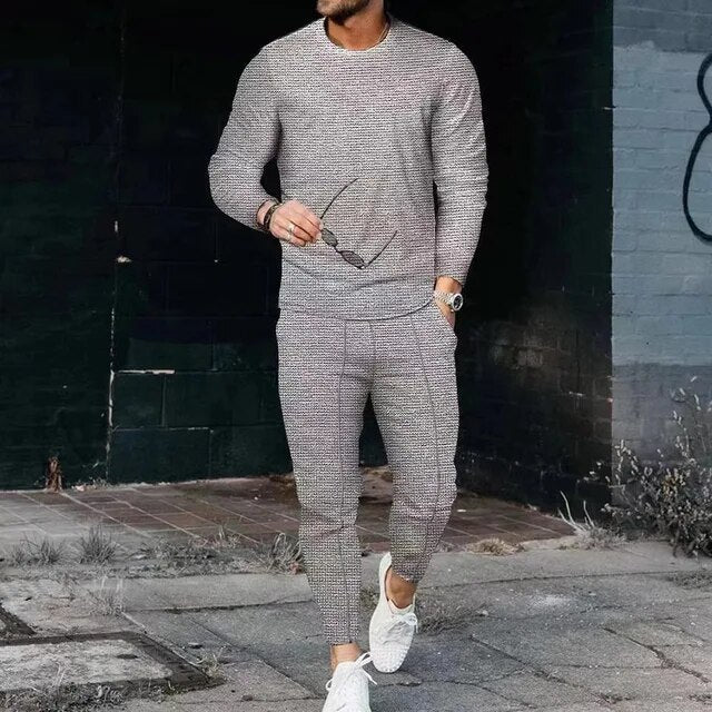 Ensemble manches longues et pantalon slim pour homme
