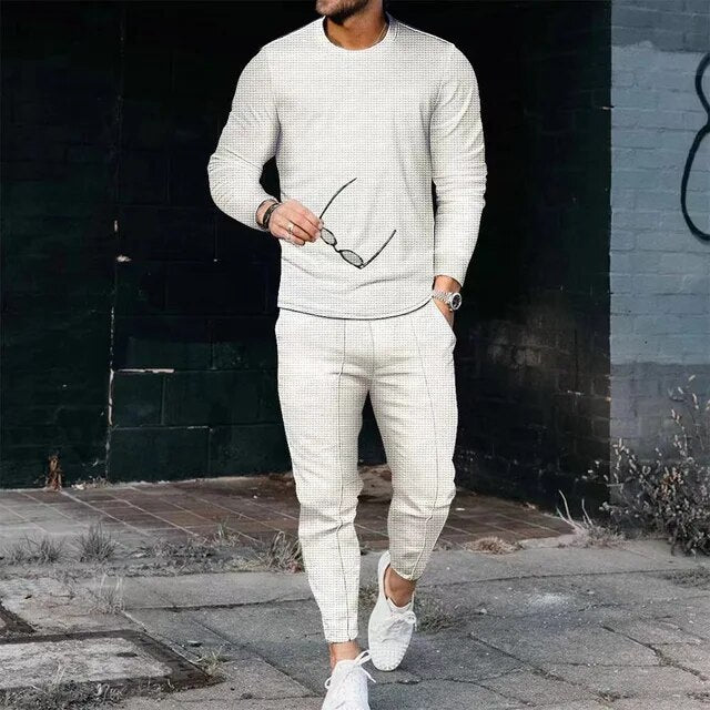 Ensemble manches longues et pantalon slim pour homme