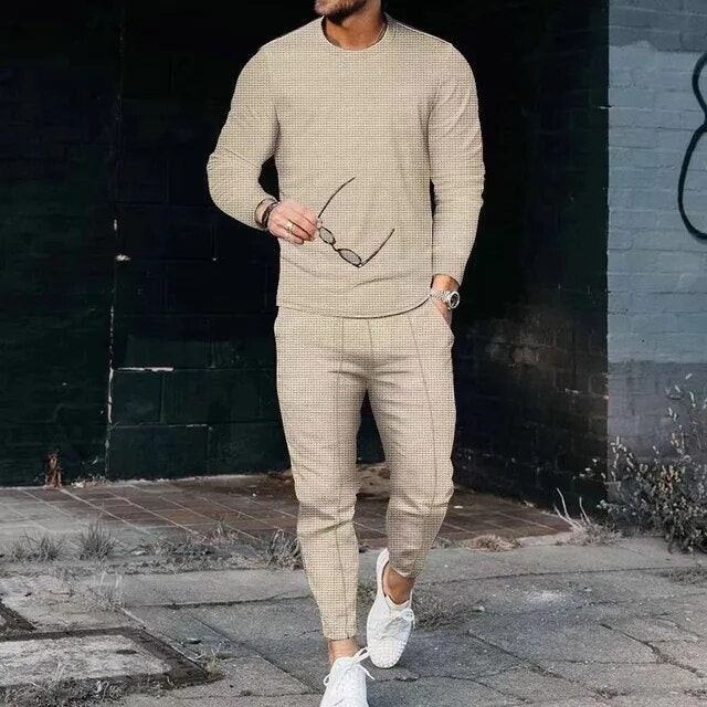 Ensemble manches longues et pantalon slim pour homme