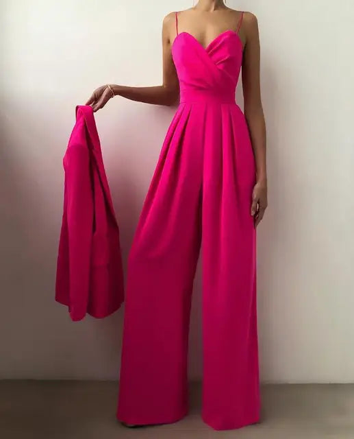 Combinaison élégante sans manches pour femme