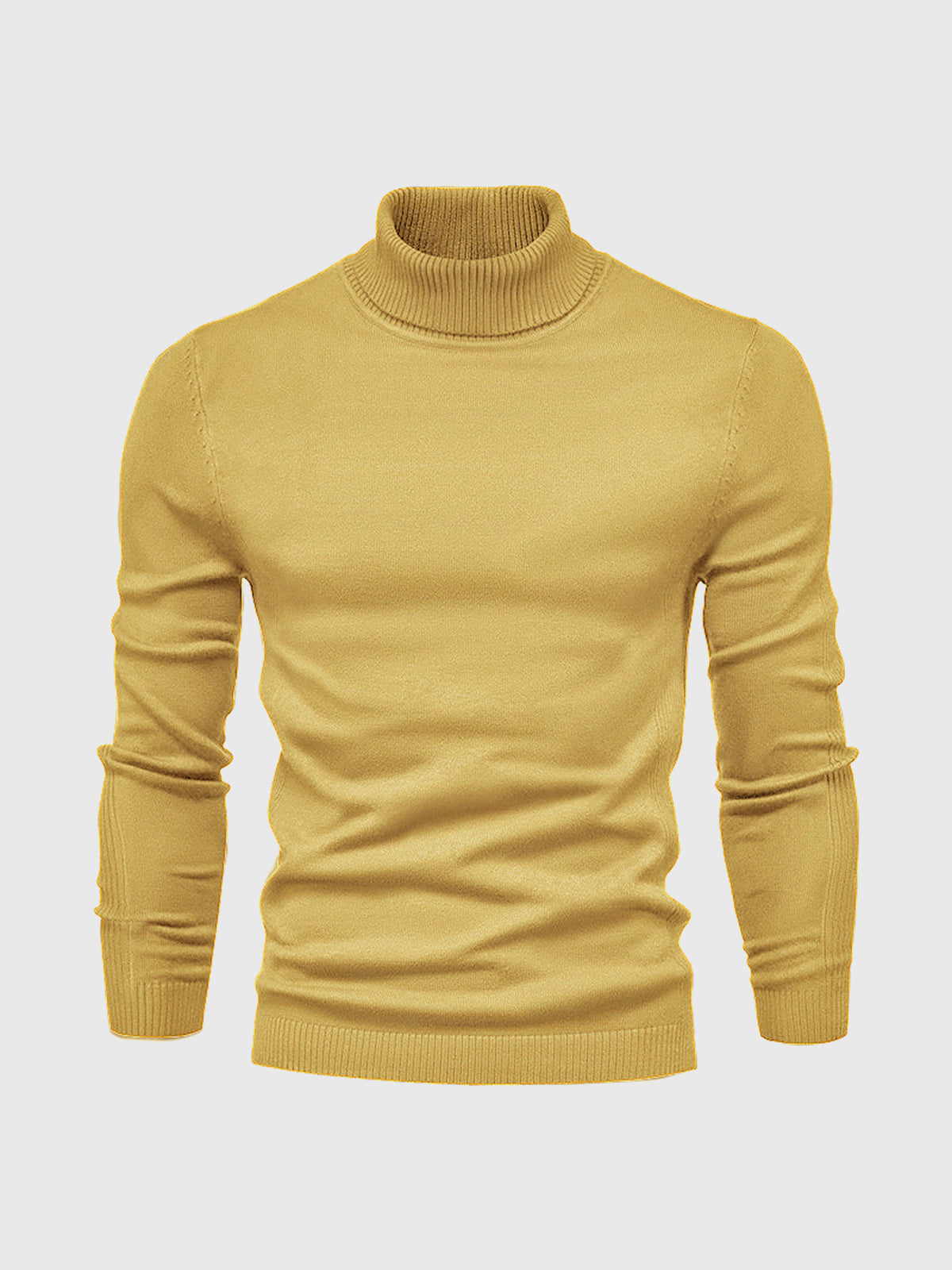 Pull à col roulé pour homme, lavable
