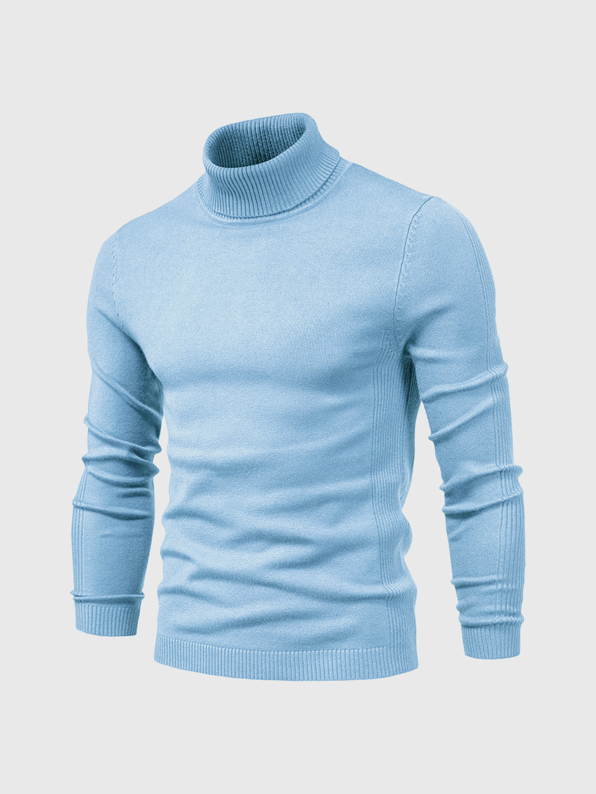 Pull à col roulé pour homme, lavable